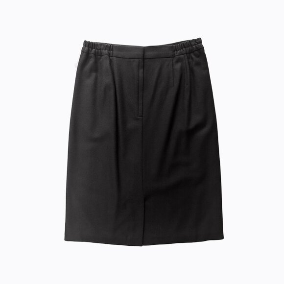 Appleseed's Wool Pencil Skirt 12P Black Straight Fit Y2K Preppy Office Academia - Picture 3 of 4